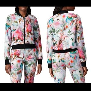 Pam & Gela Floral Crop Jacket, sz @, Perfect for SPRING!